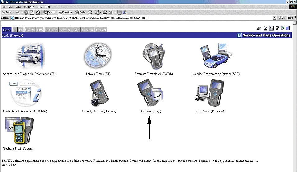 Technical service diagram